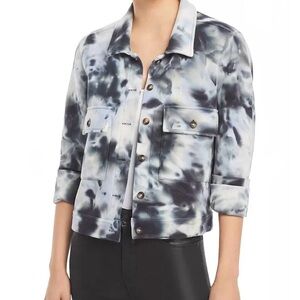 Rails Black and White Tie-Dye Jean Jacket